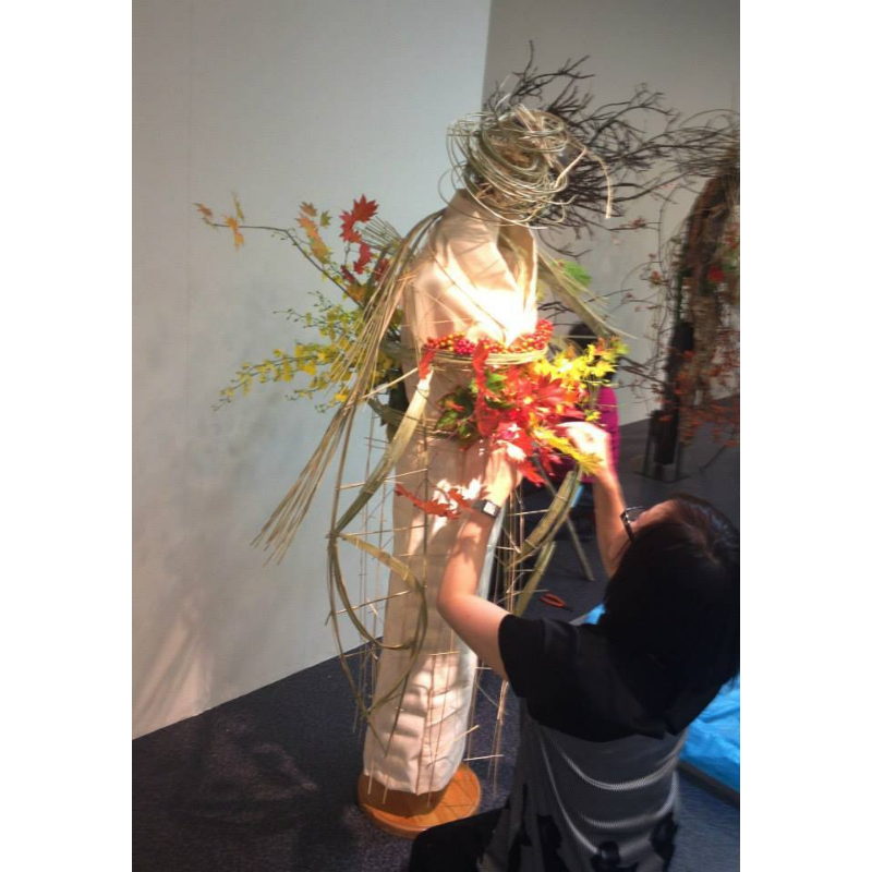 草月いけばな展画像